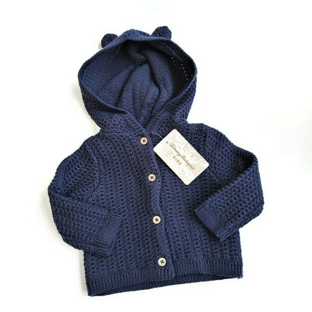 Baby Bear Knit Cardigan 0-3 Months NEW Tommy Bahama